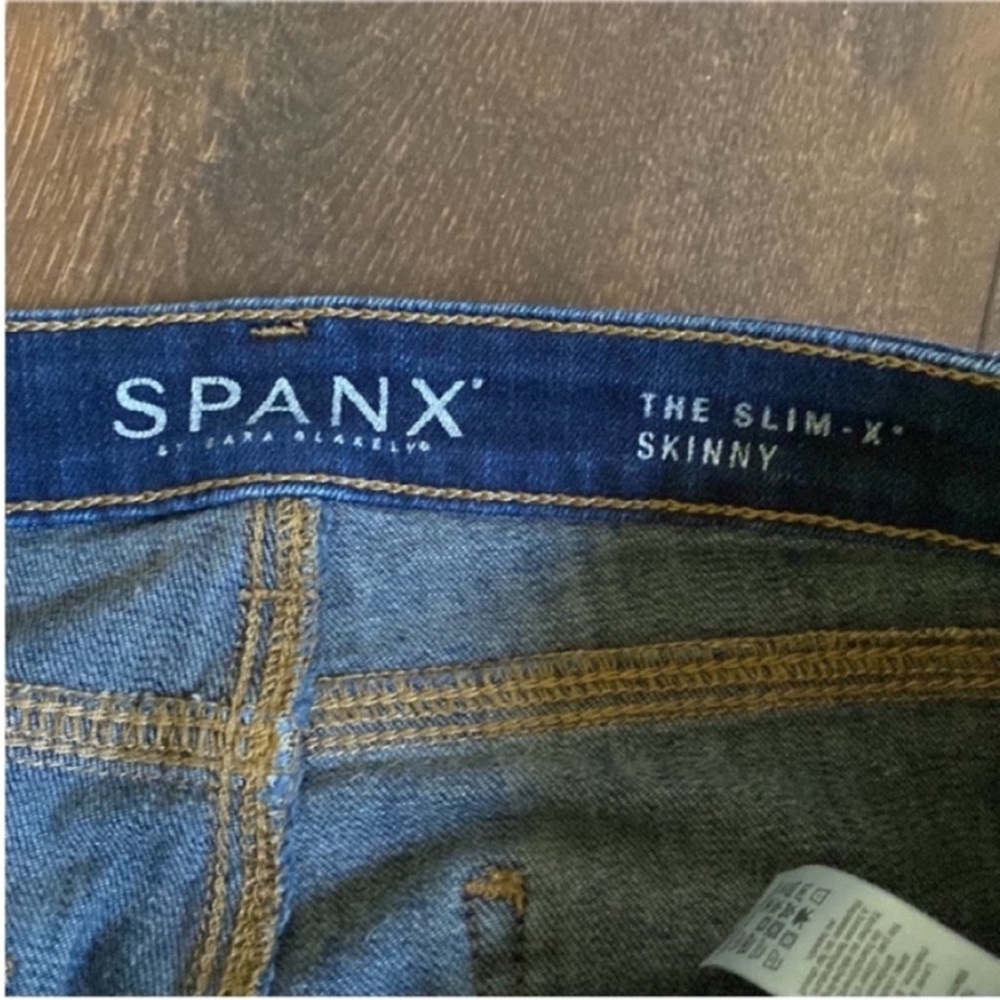 SPANX Spanx Jeans The Slim X Skinny Stretch Denim Jeans Dark Wash size 27 - Picture 6 of 11